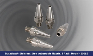 Stainless Steel Nozzle with Adjustable Micrometer Dial Model 1200SS