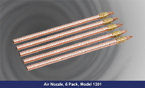 Nozzle mounted on 1/4" copper tube Model 1201