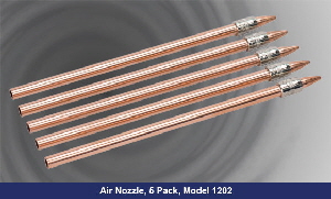 Nozzle mounted on 1/4" copper tube (high thrust) Model 1202