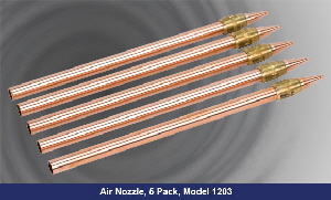 Nozzle mounted on 3/8" copper tube Model 1203